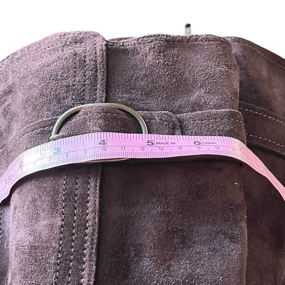 Cole Haan Boots Women Size 8.5 B Brown Suede Buckle Waterproof Heeled Knee Boots - Picture 16 of 16